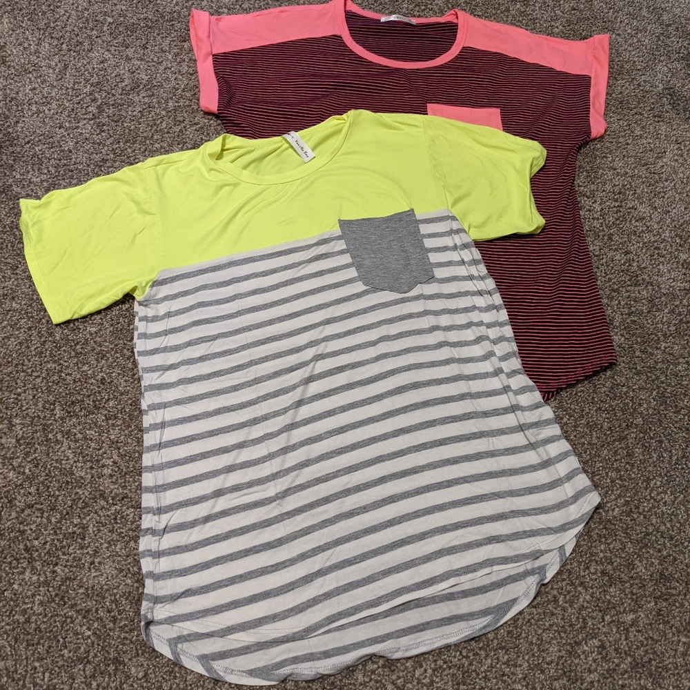 Two bright t-shirts- fun for summer!